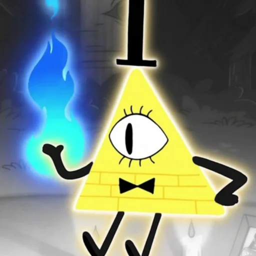 🙂 Стикер «Bill Cipher Gravity Falls» для Telegram