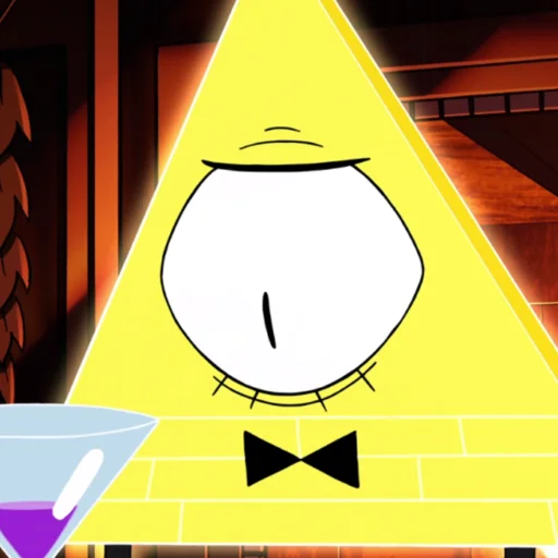 😦 Стикер «Bill Cipher Gravity Falls» для Telegram