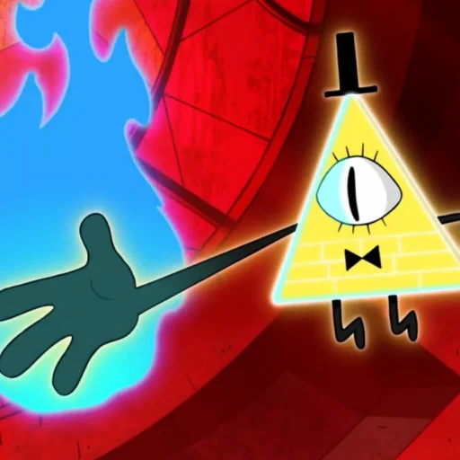 🔥 Стикер «Bill Cipher Gravity Falls» для Telegram