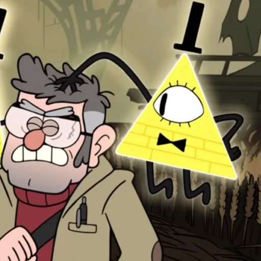 👐 Стикер «Bill Cipher Gravity Falls» для Telegram