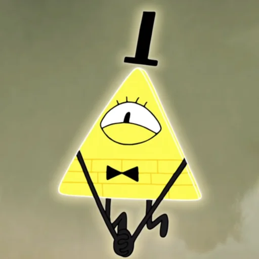 🤭 Стикер «Bill Cipher Gravity Falls» для Telegram