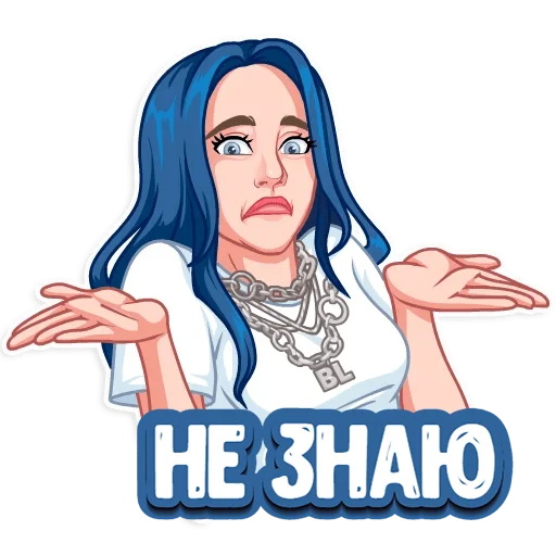 🤷‍♂️ Стикер «Билли Айлиш» для Telegram