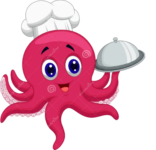 🖤 Стикер «Octopus/pulpo» для Telegram