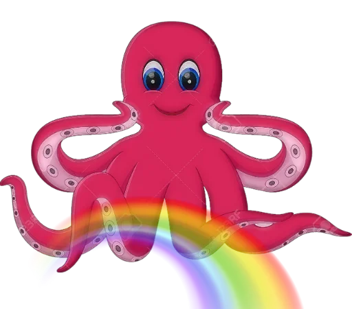 ❤️ Стикер «Octopus/pulpo» для Telegram