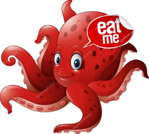 💞 Стикер «Octopus/pulpo» для Telegram