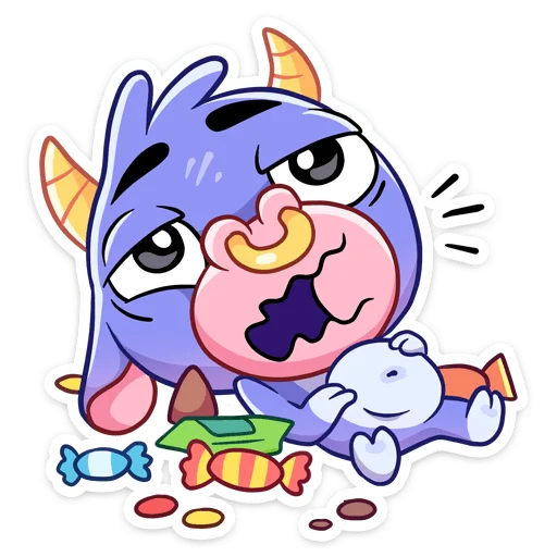 🍭 Стикер «Бычок Билли» для Telegram