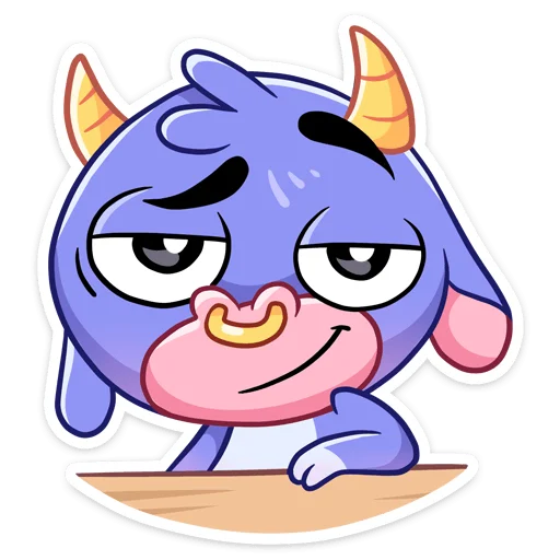 😏 Стикер «Бычок Билли» для Telegram