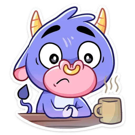 😟 Стикер «Бычок Билли» для Telegram