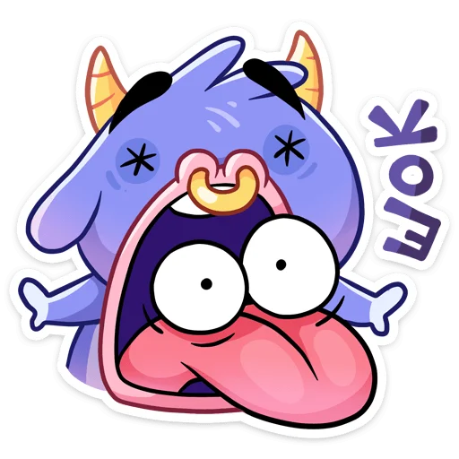 😳 Стикер «Бычок Билли» для Telegram