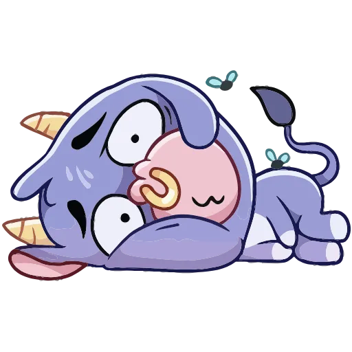 😫 Эмодзи «Бычок Билли» для Telegram