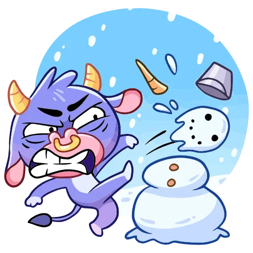 😡 Эмодзи «Бычок Билли» для Telegram