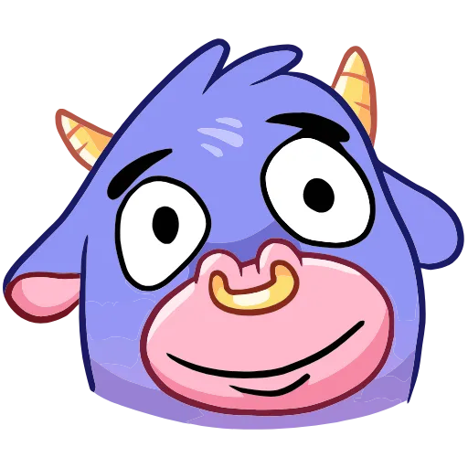 ☺️ Эмодзи «Бычок Билли» для Telegram