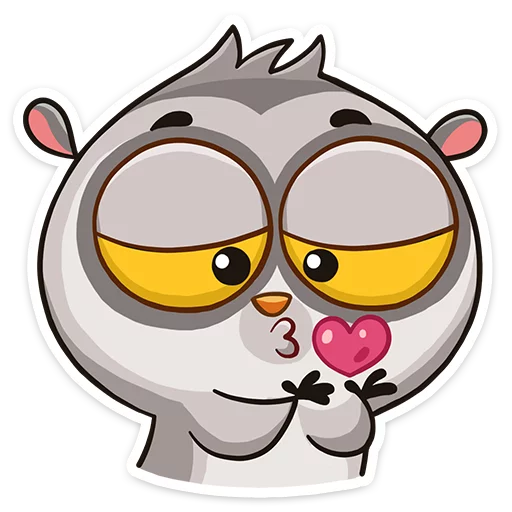 Стикер 7 Bin the lemur