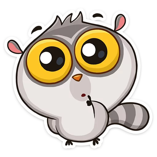 Стикер 10 Bin the lemur
