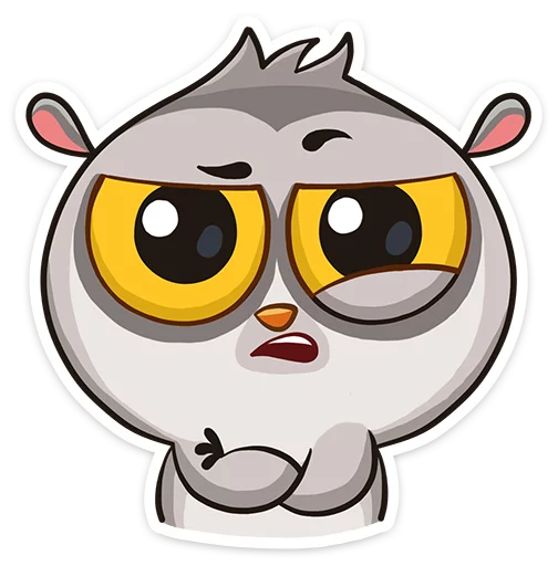 Стикер 18 Bin the lemur