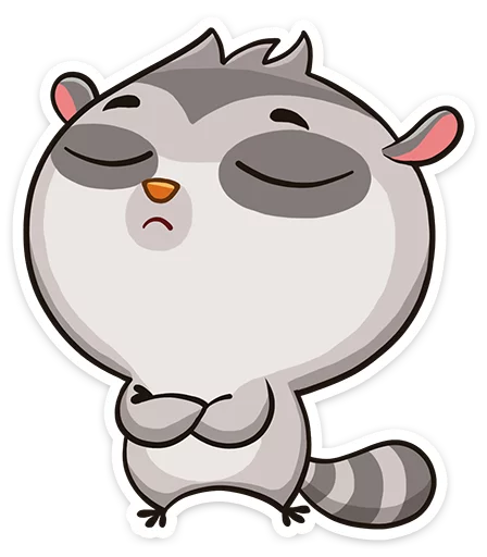 Стикер 20 Bin the lemur