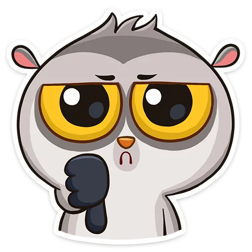 Стикер 21 Bin the lemur
