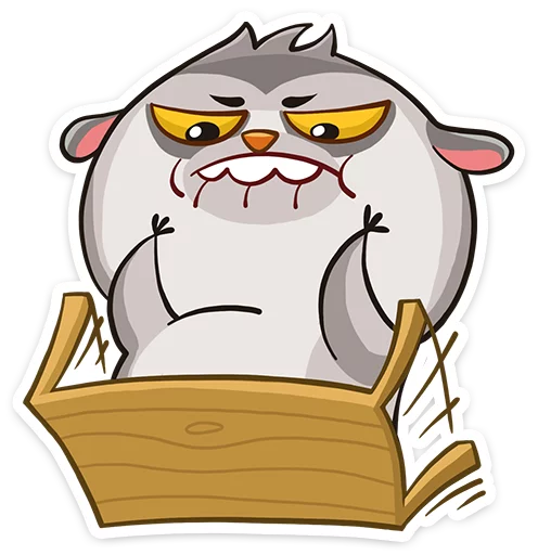 Стикер 22 Bin the lemur