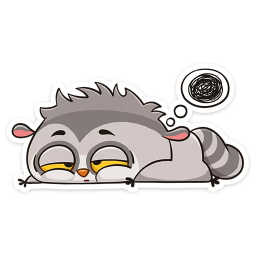Стикер 28 Bin the lemur