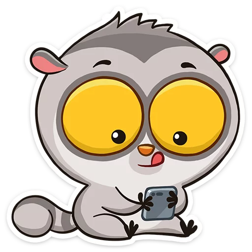 Стикер 30 Bin the lemur