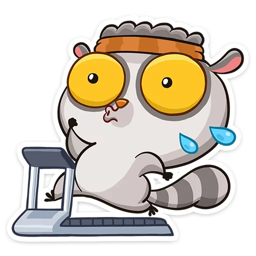 Стикер 32 Bin the lemur