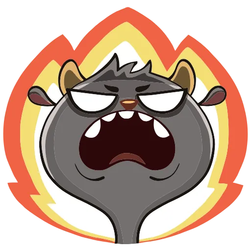 😡 Эмодзи «Бин» для Telegram