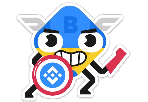 💪 Стикер «Binance» для Telegram