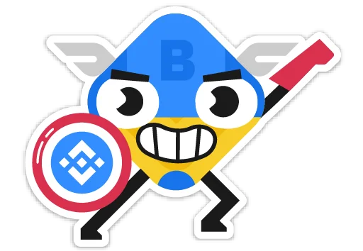 💪 Стикер «Binance» для Telegram