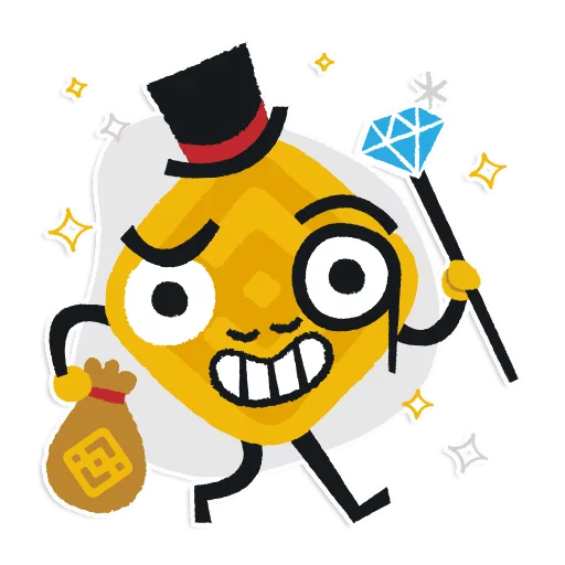 🤑 Стикер «Binance» для Telegram
