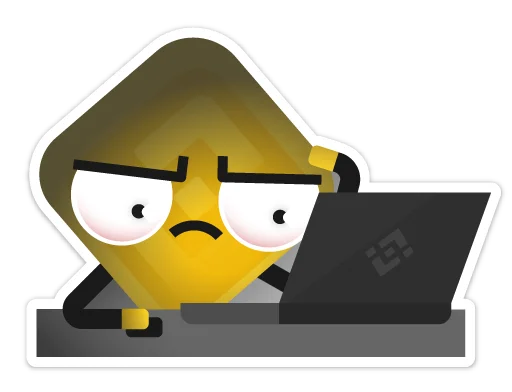 🤨 Стикер «Binance» для Telegram