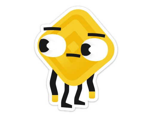 🙄 Стикер «Binance» для Telegram