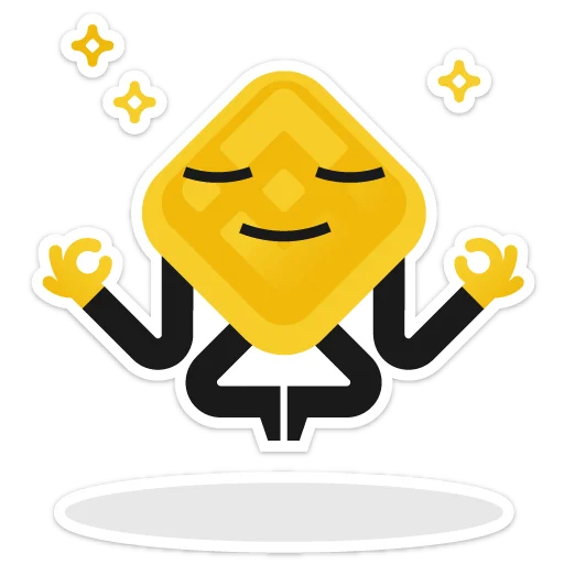 🧘 Стикер «Binance» для Telegram