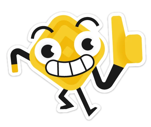 👍 Стикер «Binance» для Telegram