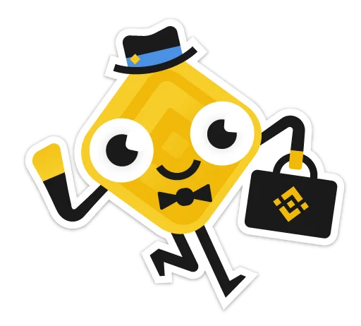 🧳 Стикер «Binance» для Telegram