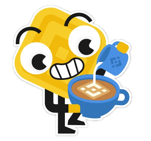 ☕️ Стикер «Binance» для Telegram
