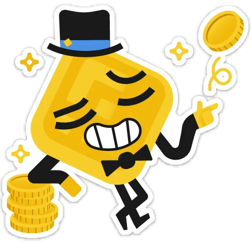 💸 Стикер «Binance» для Telegram
