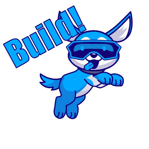 👆 Стикер «Bionic Inu» для Telegram