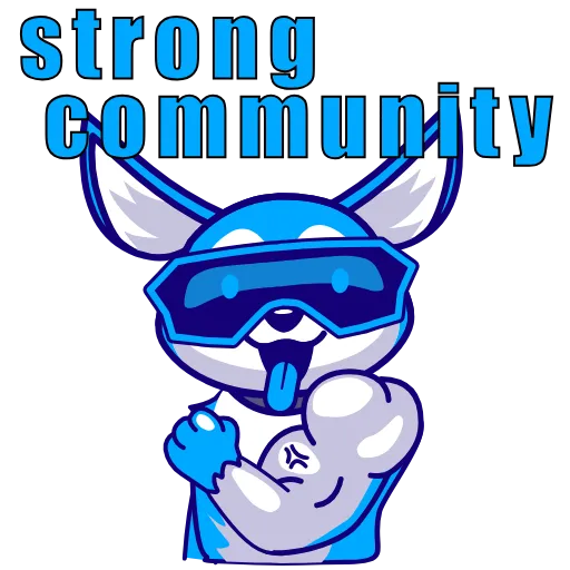💪 Стикер «Bionic Inu» для Telegram