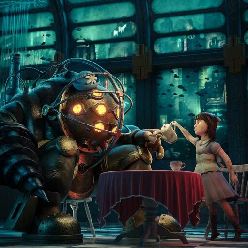 👨‍👧 Стикер «Bioshock Биошок» для Telegram