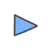 ▶️ Эмодзи «Синие буквы с градиентом» для Telegram