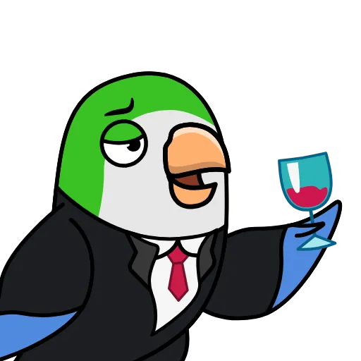 🍷 Стикер «Birb Animated» для Telegram