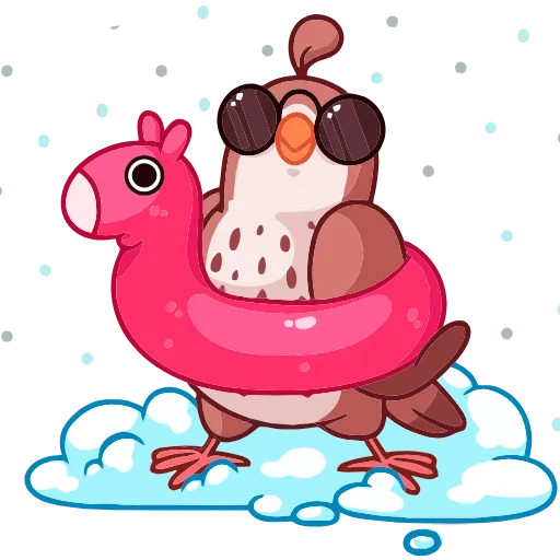 😎 Эмодзи «Птичка» для Telegram