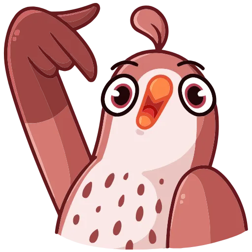 🤪 Эмодзи «Птичка» для Telegram