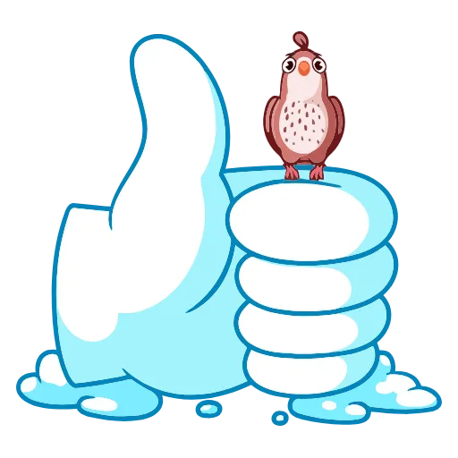 👍 Эмодзи «Птичка» для Telegram
