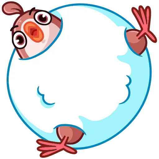 ❄️ Эмодзи «Птичка» для Telegram