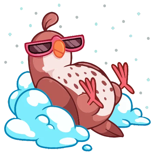 😎 Эмодзи «Птичка» для Telegram