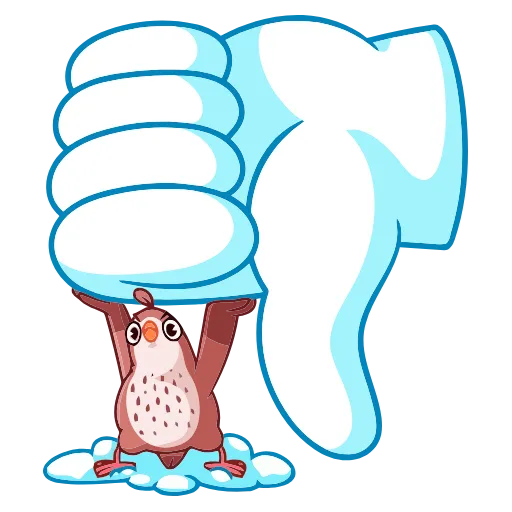 👎 Эмодзи «Птичка» для Telegram