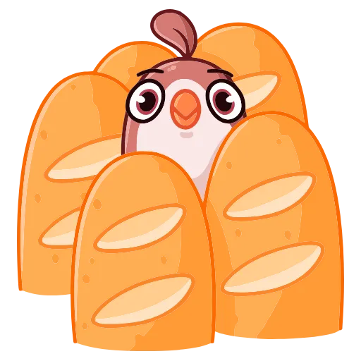 🥖 Эмодзи «Птичка» для Telegram