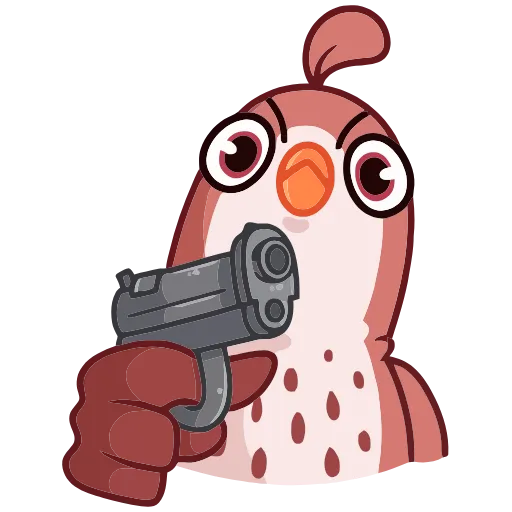 🔫 Эмодзи «Птичка» для Telegram