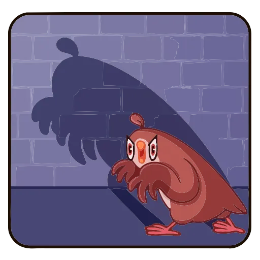 👹 Эмодзи «Птичка» для Telegram